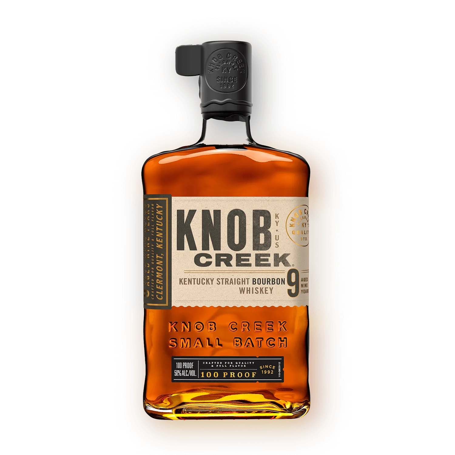 9 year old kentucky straight bottle whiskey knob creek