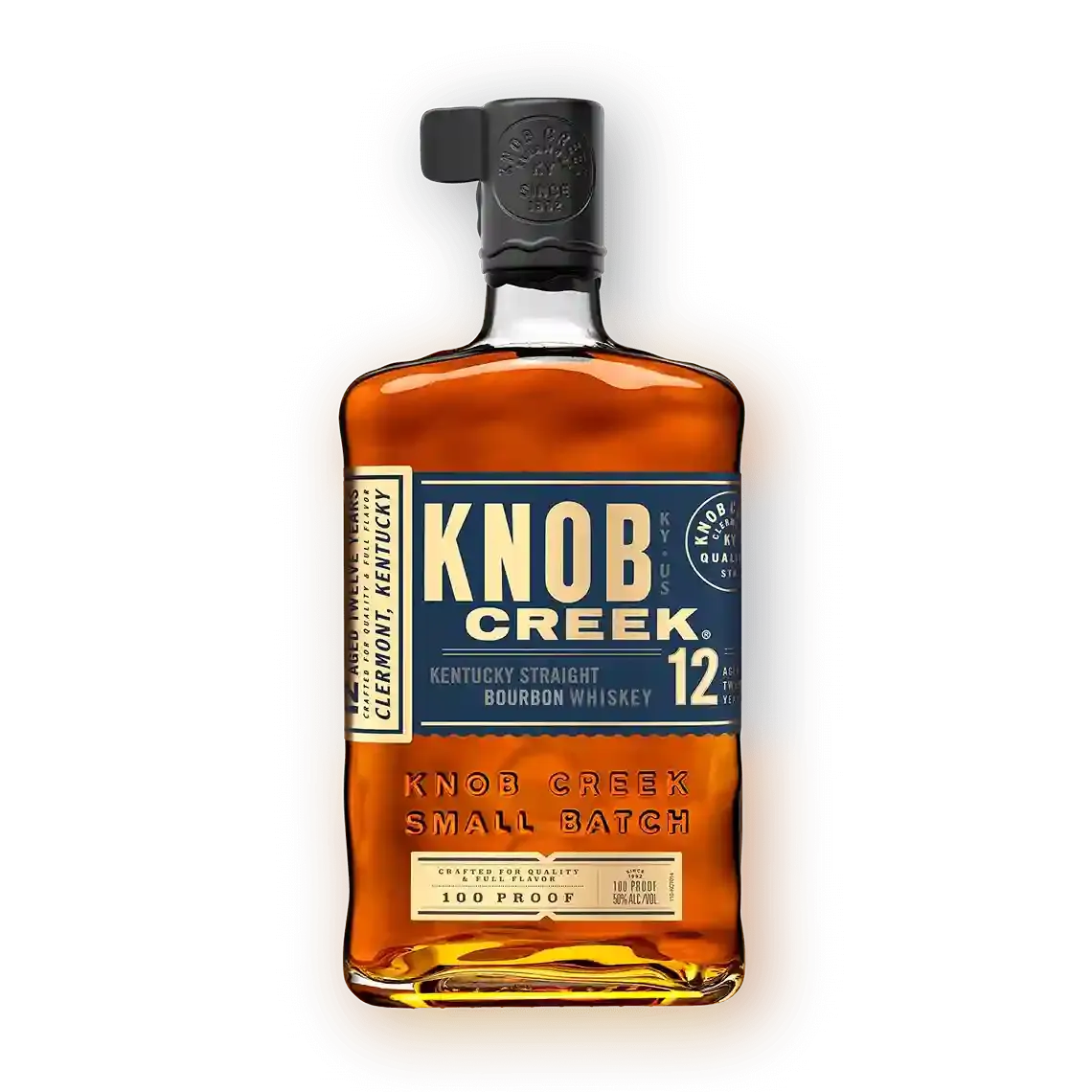 12 year old kentucky bottle whiskey knob creek