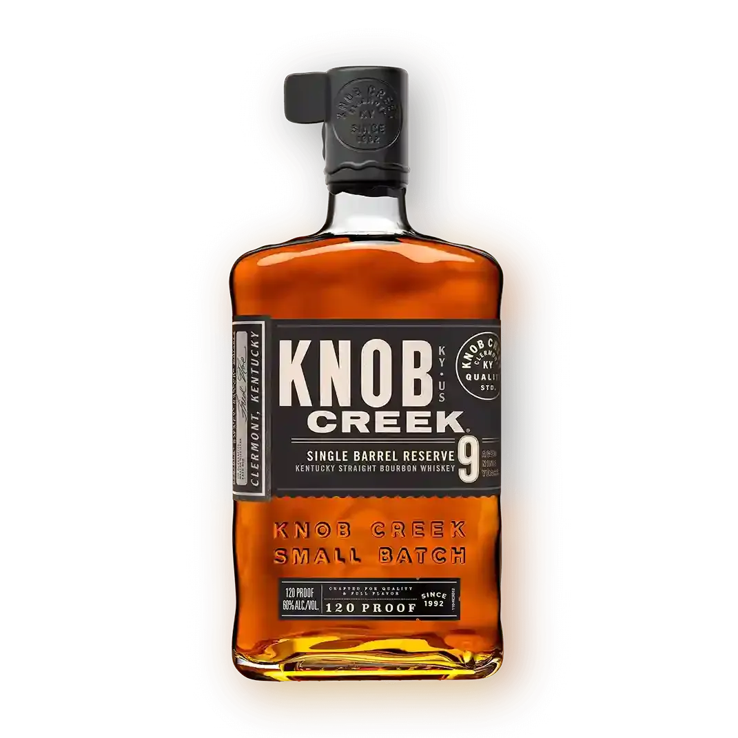 9 year old single barrel bottle whiskey knob creek