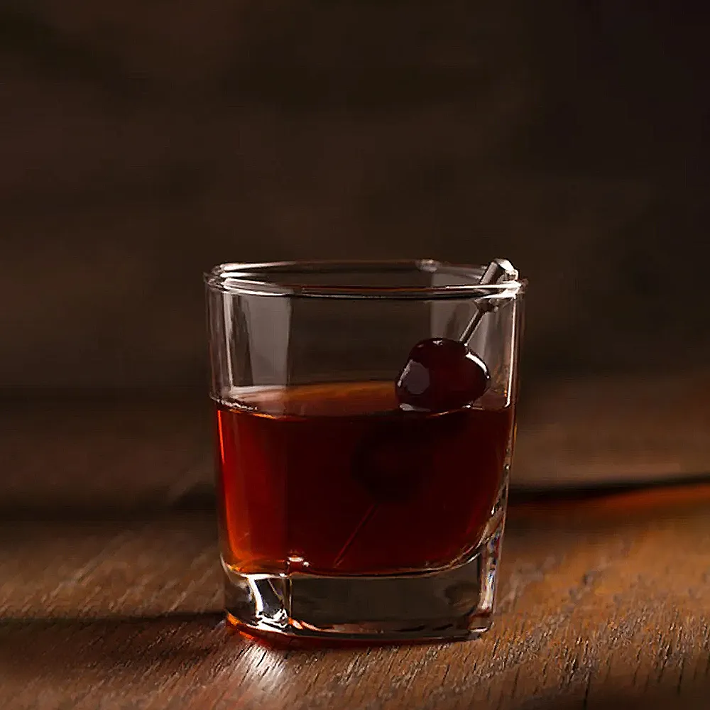 classic manhattan cocktail rye whiskey knob creek