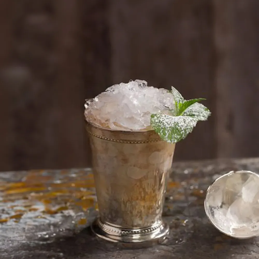 mint julep cocktail single barrel whiskey knob creek